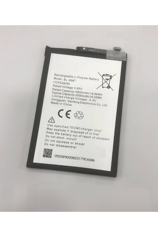 Tecno Spark Go 1 Kl4 Batarya 5000 Mah