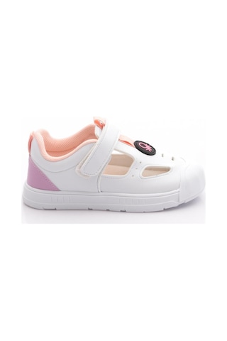Benetton Bn-1412 Çocuk Sandalet Beyaz Pudra