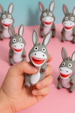 Eşek Sukuşi Squishy Sık Bırak Pofuduk Eşek Stres Oyuncağı Anti Stres Oyuncak 1 Adet