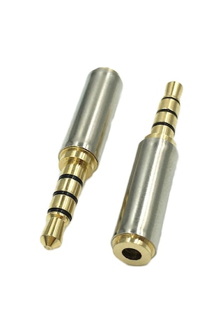 3.5Mm Erkek 2.5Mm Dişi 4 Boğumlu Stereo Kulaklık Jakı Dönüştürücü