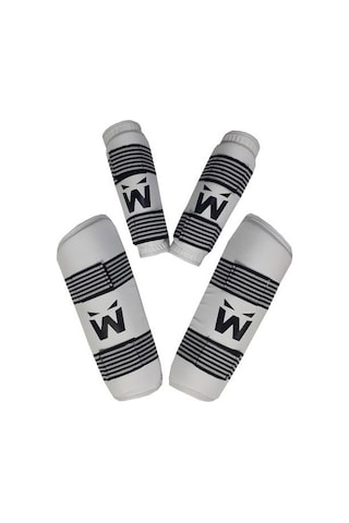 White Face Taekwondo Kol Kaval Koruyucu Taekwondo Kolluk Kavallık Seti -standart Çok Renkli