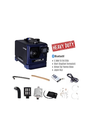 U-frigo 5.5 Kw Çanta Tipi Webasto Dizel Isıtıcı 12-24-220v Start-stop Bluetooth Heavy Duty Serisi