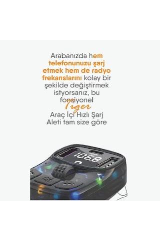 Lexroo Bluetooth Fm Transmitter Usb Flash Destekli - Net Ses Deneyimi