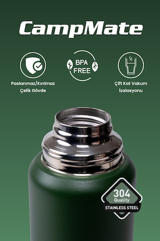 Cooker Campmate 1.5 L Paslanmaz Çelik Termos Ckr2085 Yeşil