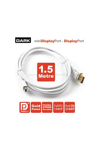 Dark 1.5M Mini Display Port - Display Port Kablo Dk-Cb-Dpxmdpl1