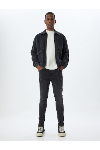 Koton Skinny Fit Kot Pantolon - Michael Jean Siyah 5wam40056nd Siyah