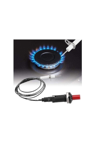 Konesam Pp Plastik Gaz Çörekçesi/ Fırın İçin Elektrikli Ateşleyici, 1m Kablolu, Anti-korozif, Dayanıklı, Kolay Kurulum