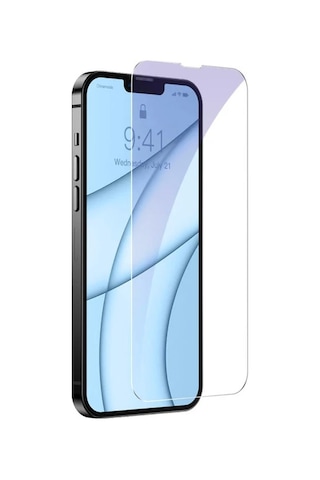 Baseus İphone 13 Mini 0.3mm Göz Korumalı Full Cam Ekran Koruyucu 2 Adet Set- 5775