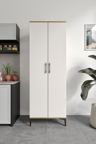 Plain Metal Ayak Metal Kulp Pla2200 Çok Amaçlı Dolap Mutfak Dolabı Banyo Dolabı Ayakkabılık Balkon Dolabı Killer Ekru Ceviz