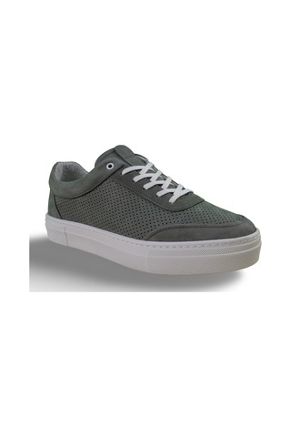 Erkek Hakiki Deri Sneaker Yeşil