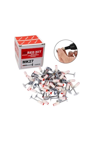 Red Hit Mk27 Pul Başlı Barutlu Çivi 27 Mm 100 Lü Paket