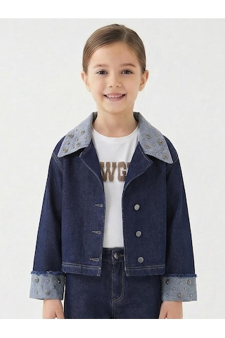 Xo Kids Kız Çocuk Ceket 4-13 Yaş 26131 Mavi