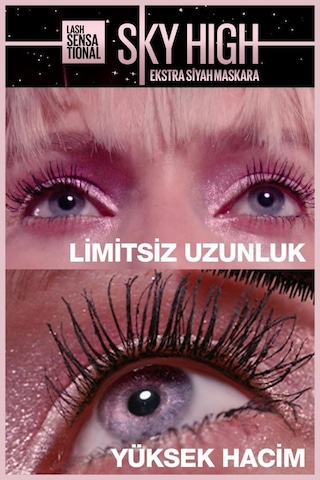 Maybelline New York Lash Sensational Sky High Cosmic Black Maskara 7.2 Ml & Mini Sky High Cosmic Black Maskara pktskyhcbmnhypr-9340 0