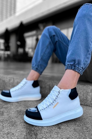 Ch267 Gbt Roma Mirror Erkek Bot Beyaz/sıyah