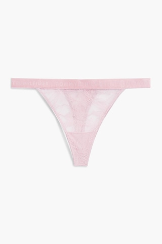 Tommy Hilfiger Kadın Pembe Dantelli Tanga-14676