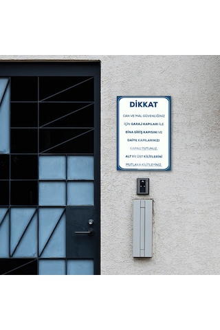 Decorita Cam Yönlendirme Levhası | Dikkat-Kapıları Kapalı Tutunuz