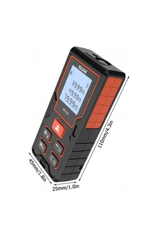 Moveevo Infrared Lazer Ölçüm Aleti 100m: Alan-hacim Hesaplama, Lcd Işık, Üç Birim Dönüşümü, Pisagor Modu Ve Çift Seviye Göstergesi