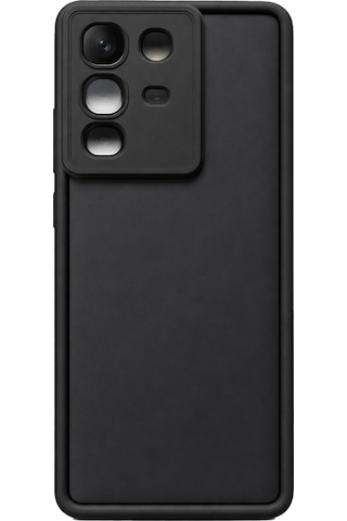 İnfinix Note50-4g Ve Note50pro Uyumlu Kamera Çıkıntılı Mat Silikon Telefon Kılıfı Siyah