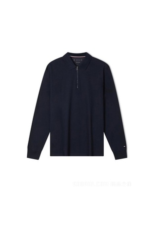 Tommy Hilfiger Polo Yaka Sweat Lacivert