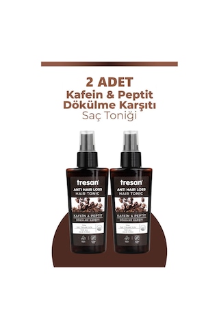 Tresan Kafein Peptit Dökülme Karşıtı Saç Toniği Tüm Saçlar İçin 125 Ml 2 Adet