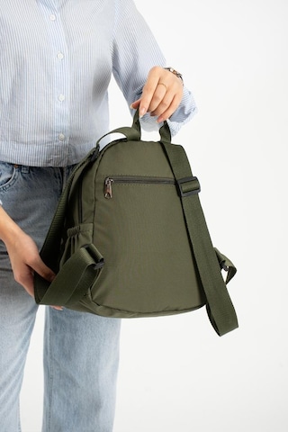 Baginn Kadın Sırt Çantası Ultra Hafif Paraşüt Kumaş Su İtici Kumaş Günlük Sırt Çantası Ölçüsü 30 24 Cm Yeşil