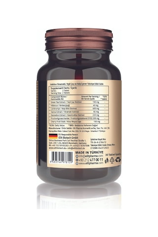 Validus Senna + Hibiscus + Green Tea + Kelp Extract 30 Tablets