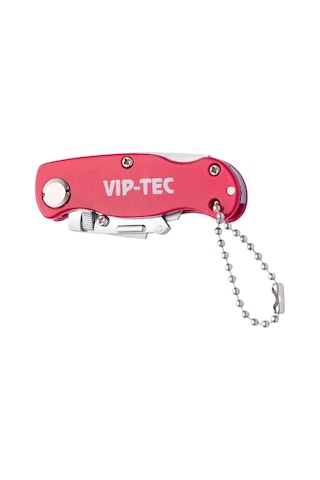 Vip-tec Vt875158 Mini Katlanır Metal Maket Bıçağı Kırmızı