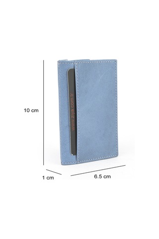 Ziya, Unisex Hakiki Deri Kartlık 1539852z03 Mavi 1539852z03 210 Mavi