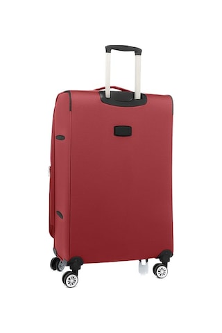 Louisiana Polo Büyük Boy Lüx Kumaş Valiz Bordo 2082