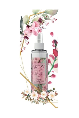 Akçay Japon Kiraz Çiçeği Cam Şişe Kolonya 250 ML + Sprey Kolonya 150 ML