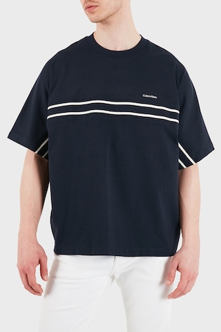 Calvin Klein Erkek T Shirt Lv04re222g Cef Lacivert