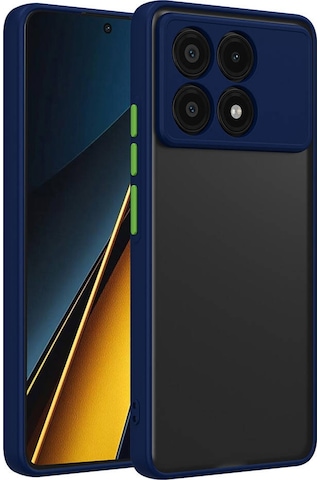 Xiaomi Poco X6 Pro Kılıf Zore Hux Kapak-lacivert Lacivert