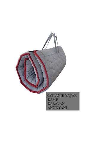 Hyk Group Taşınabilir Katlanır Karavan Kamp Otel Misafir Anne Yanı Yer Yatağı 90x190 Tek Kişilik Yatak