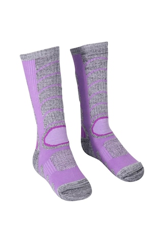 Homyl Kadın Kış Sıcak Spor Yürüyüş Çorap Termal M-mor Mor