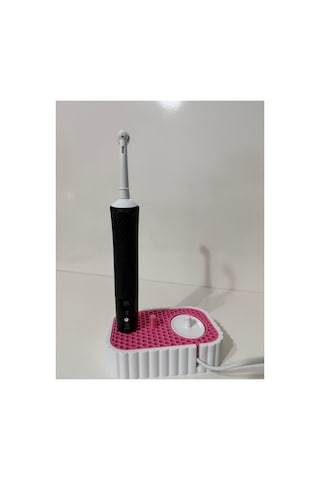 Setra Oral-b Uyumlu Şarjlı Diş Fırçası Standı - 3'lü Diş Fırças Tutucu Banyo Organizeri Pembe