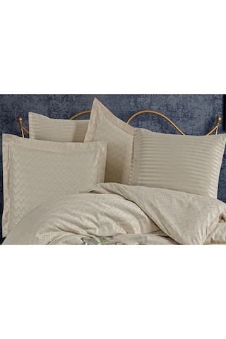 Odesa Bambu Jakar Kumaş Bej Ikili Oksford 60x80 Cm Yastık Kılıfı - 1328 Çok Renkli