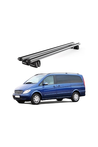 Pençe Mercedes-benz Viano W639 2003-2014 Uyumlu Gri Ara Atkı 135cm Port Bagaj Tavan Barı
