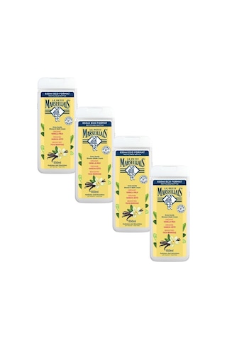 Le Petit Marseiliais Vanilya Sütü Banyo ve Duş Jeli Avantajlı Paket 4 x 650 ML + Lif