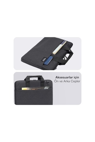 Cityfit Mcc-703 Laptop Çantası, Erkekler Ve Kadınlar İçin Profesyonel Bilgisayar Çantası, 15.6 İnç Notebook Çant Genel