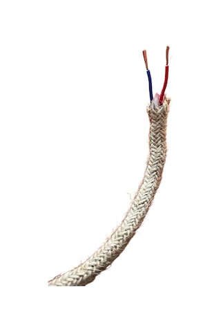 Avize Abajur Duy Elektrik Kablosu Jüt Hasır 8mm 2 0,75 Ttr 1 Metre