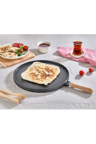 Zümrüt Gözleme Tavası 34 Cm Siyah