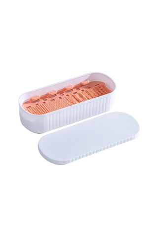 Cbtx U026 Makyaj Fırçası Trp+pp Saklama Kutusu Makyaj Yumurta Puf Temizleme Filtresi Kurutma Rafı - Beyaz