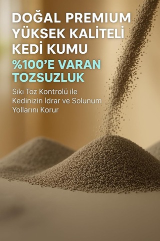 Kokusuz Naturel Kedi Kumu 10lt X 2 Adet