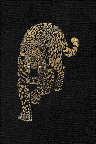 Gold Leopar Desenli Dokuma Leke Tutmaz Masa Örtüsü Mso355n11 Altın