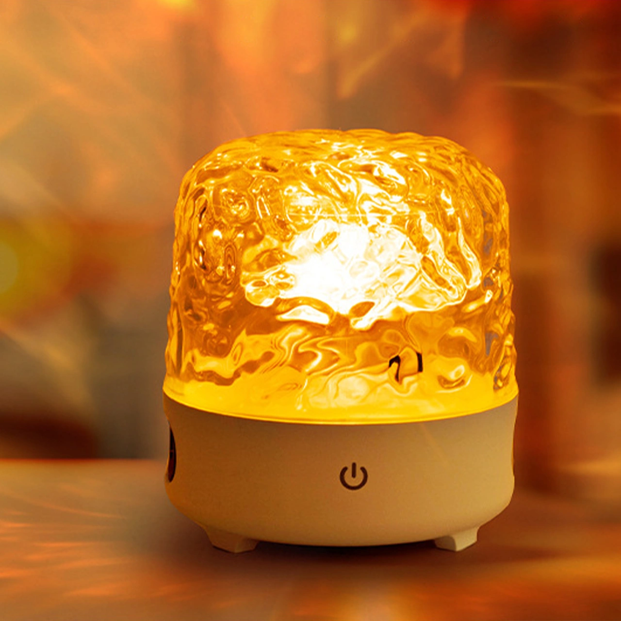 Folinda Led Yatak Odası Ambiyans Lambası - Şarjlı, Dokunmatik, 3 Renk, Solunum Efekti, Parlaklık Ayarlanabilir, Dahili Pil Diğer