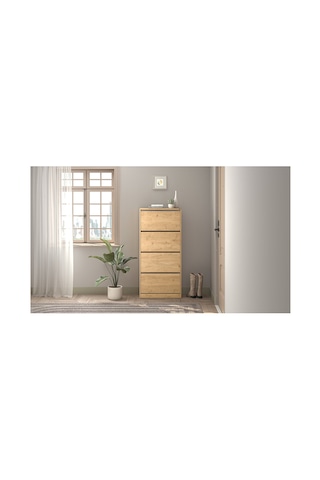 Flat Duo 4k Geniş Ayakkabılık Meşe 73x157x26