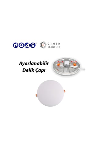 Noas Yl12 1800 18w Işık Sıva Altı Ayarlanabilir Led Spot 6500k Beyaz