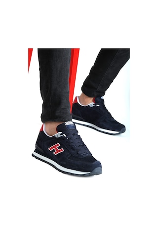 Hammer Jack Ferum Hakiki Deri Erkek Kadın Spor Ayakkabı Lacivert-gri Lacivert-gri Lacivert - Gri