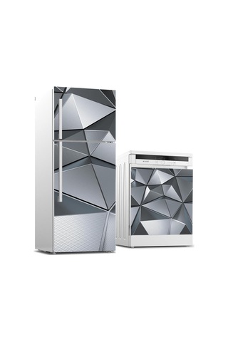 Ve Bulaşık Makinası Beyaz Eşya Kaplama 3d Metal