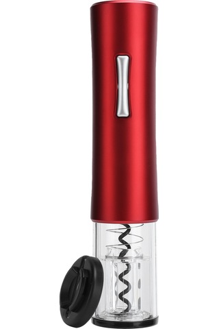 Elektrikli Şarap Açacağı Otomatik Şişe Konserve Tirbuşonu Folyo Kesici Taşınabilir Mutfak Aksesuarı Kırmızı Diğer